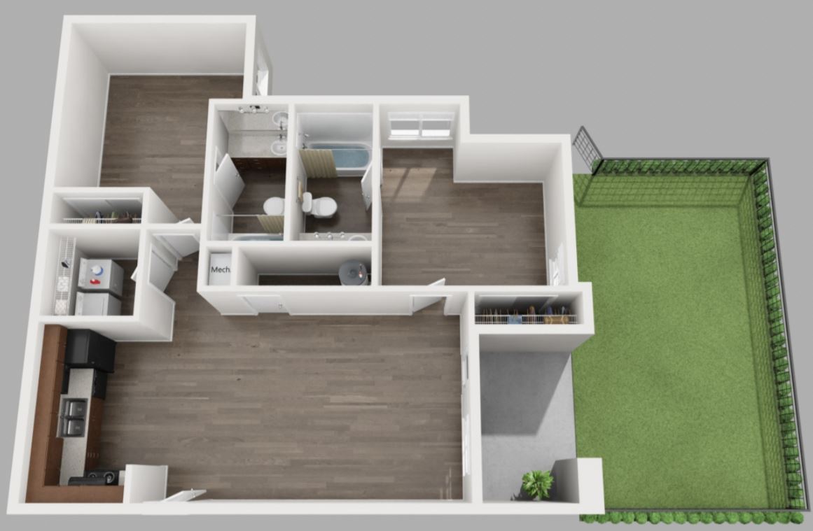 B3UF 2 Bedroom | The Preserve at Tuscaloosa | Tuscaloosa Apartments