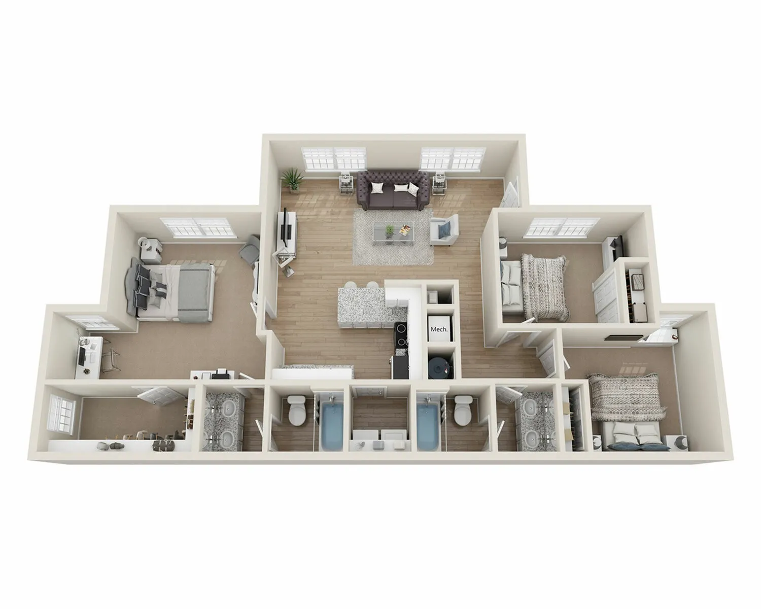 Theater Street | 3x2d | 1191 sf