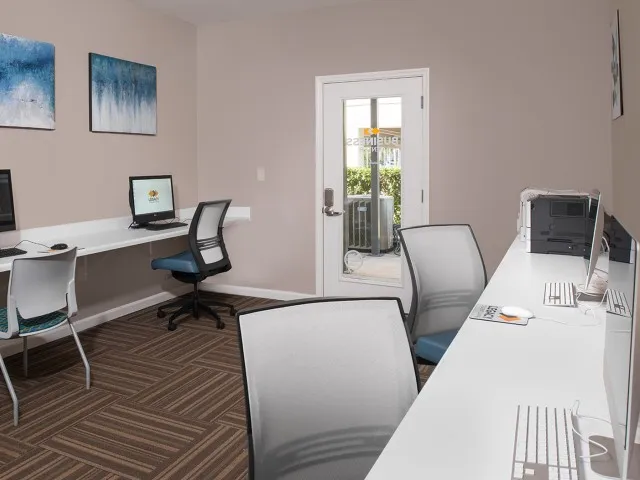 Newly Upgraded Business Center with Free Printing | Legacy Student Living | Tallahassee Student Apartments