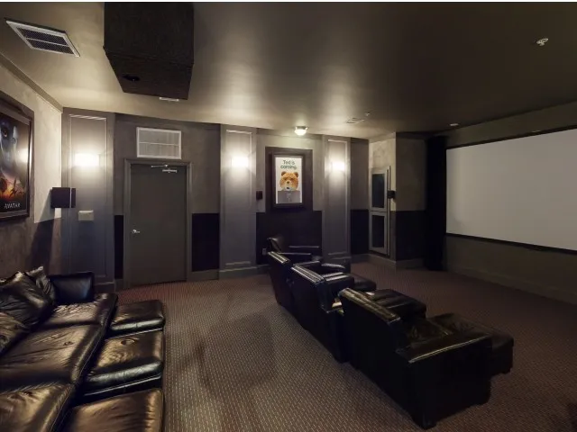 Community Theatre Room | The Quarters | Student Housing In Lafayette LA