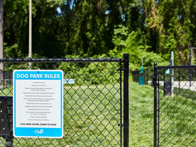 Expanded Dog Play Area at The Flatts Salisbury | Apartments Near Salisbury University.