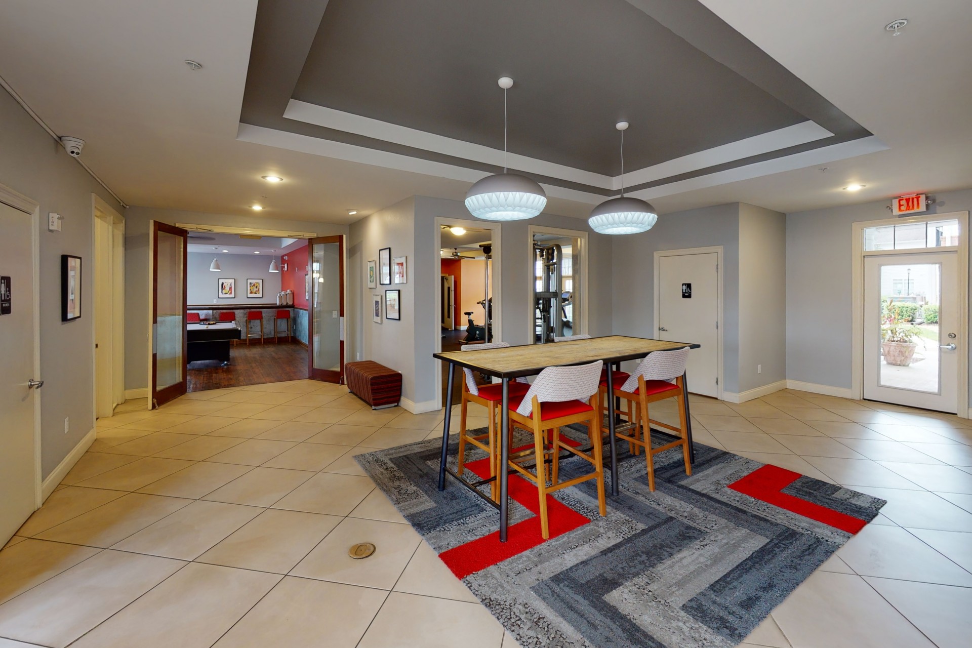Entry Way of Clubhouse | The Quarters | Apartments Near University Of Louisiana At Lafayette