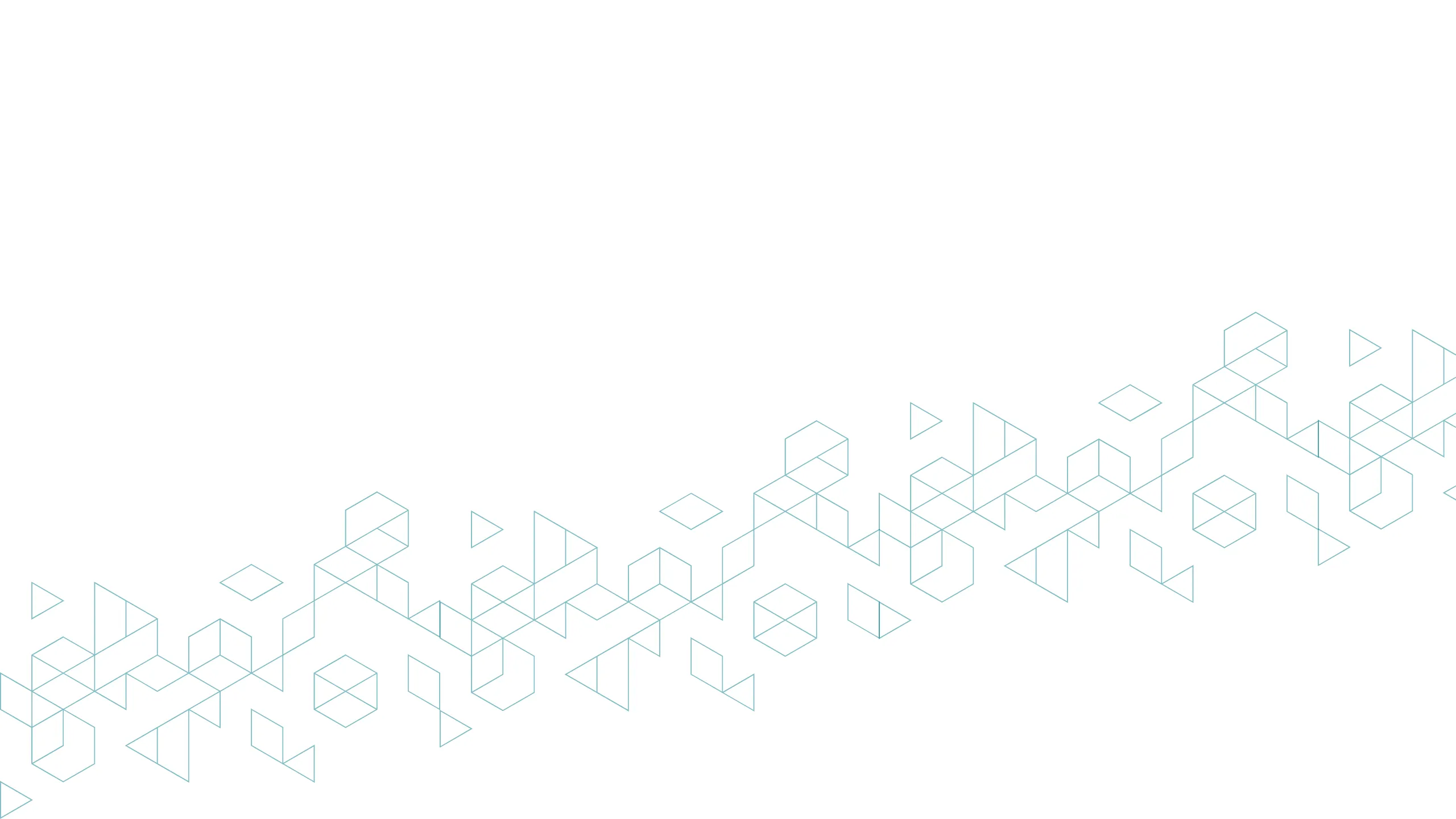 Modern geometric design with interlocking cube patterns on a minimalist white background.