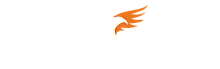 Eagles West Apartments logo featuring a stylized eagle with orange and white wings representing soaring quality and luxurious living.