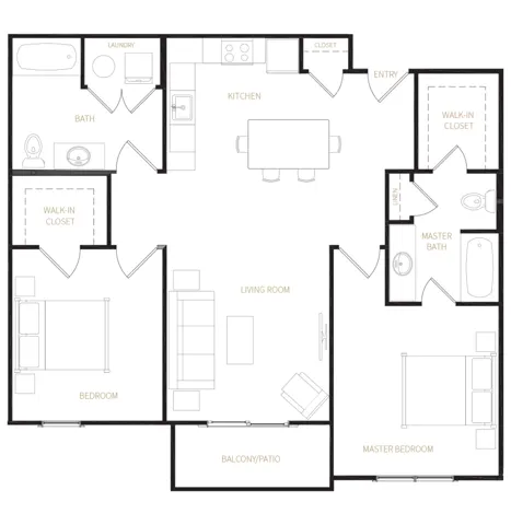 2x2 B Floorplan