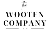 Black logo for The Wooten Company, LLC, featuring the word 