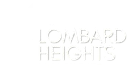 Sophisticated logo for Lombard Heights Apartments, featuring a minimalistic house design with bold lettering.