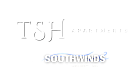 TSH Apartments logo with &ldquo;Apartments at Southwinds Grouping&rdquo; text in white on a transparent background.