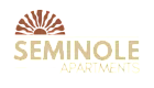Elegant Seminole Apartments logo featuring a stylized sun emblem.