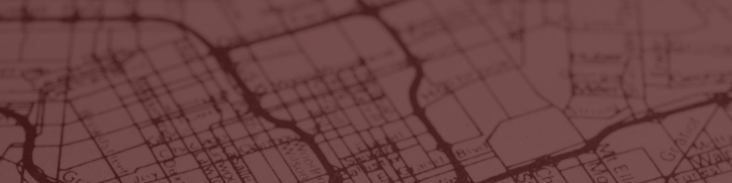 Detailed city map layout showcasing streets and intersections with a vintage aesthetic.