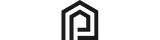 Plainview logo featuring a minimalist, geometric building outline in black and gray, forming an abstract entryway or doorway design.