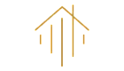 Elegant linear gold logo representing modern architecture design.