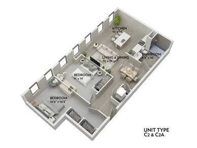 C2 - 1002 Sq. Ft.