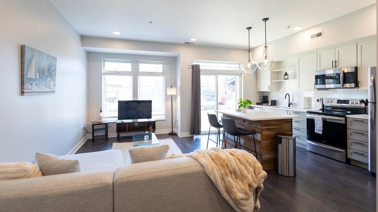 The Fourty One Living Room and Kitchen