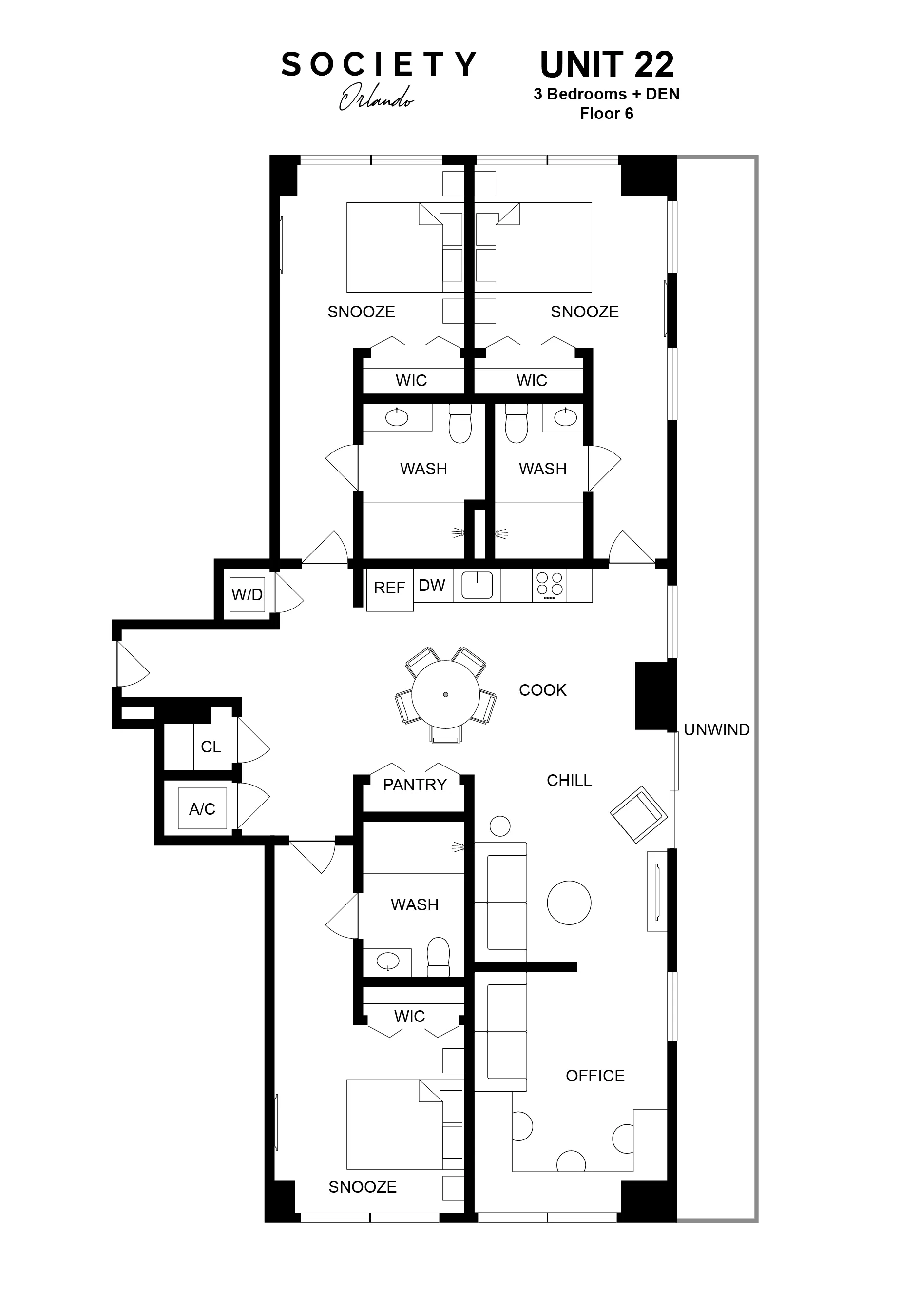 3 BED