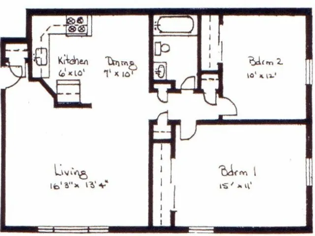 Princeton Apartments - 2-BR Traditional (FREE HEAT, HOT WATER & WIFI)