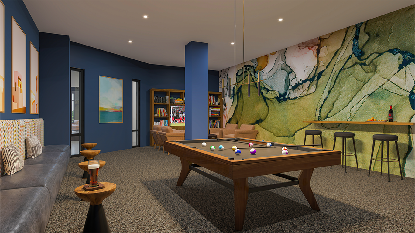billiards room