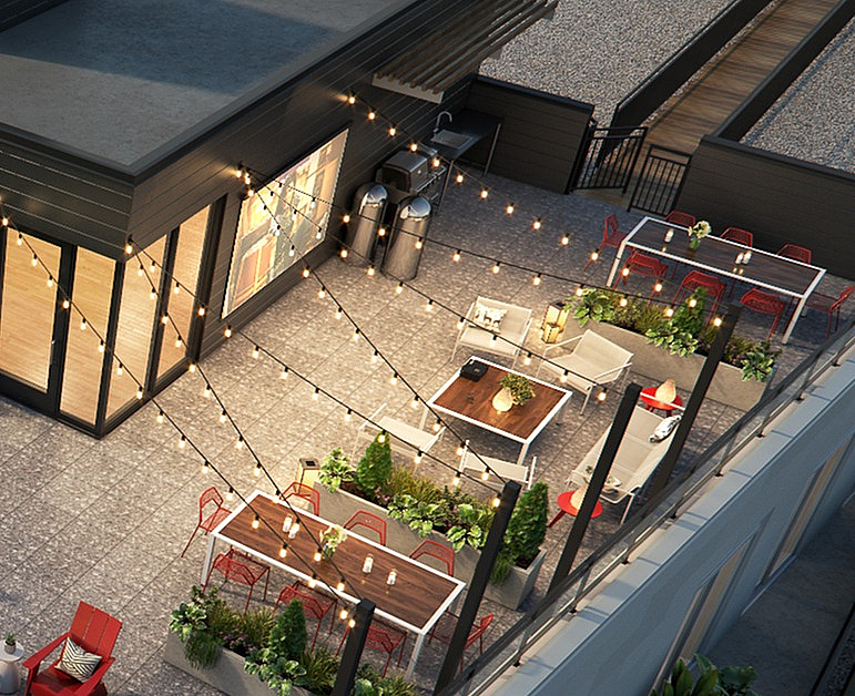 Frances Rooftop Projector