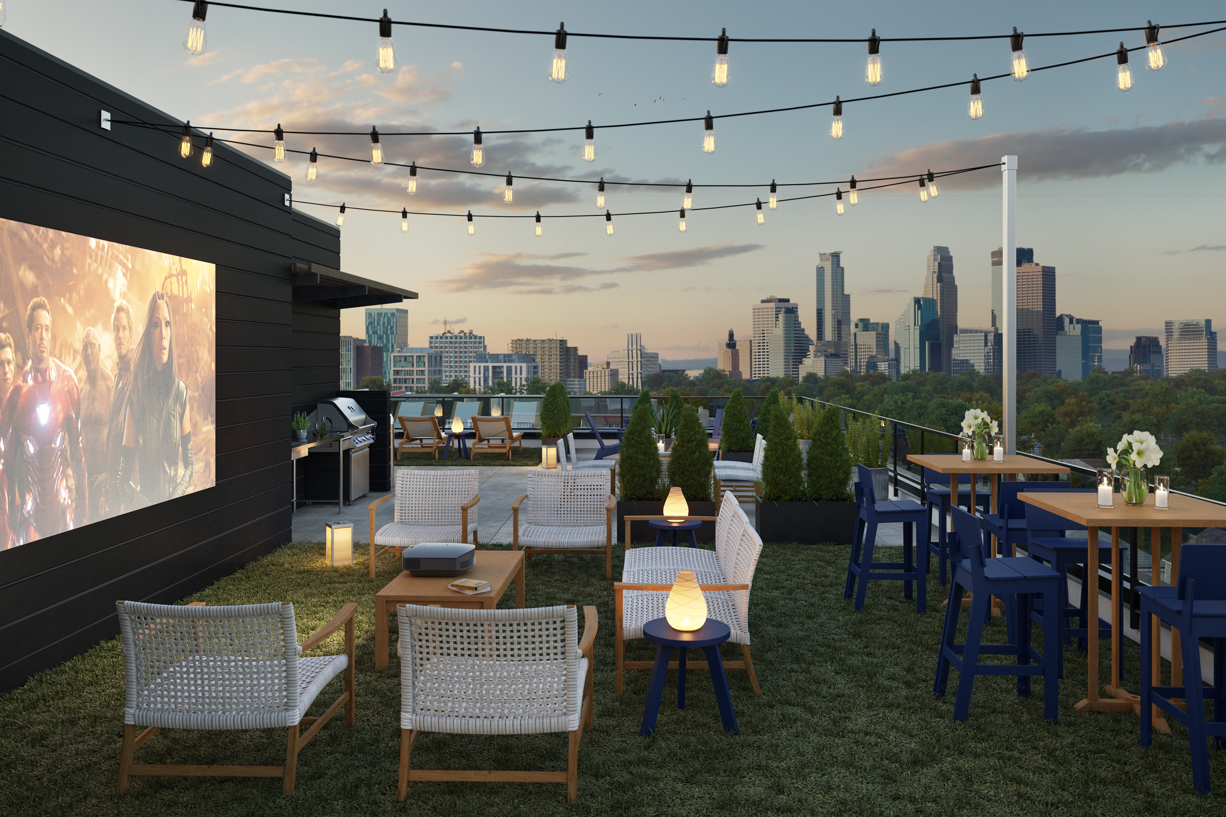 Lucille Rooftop Projector