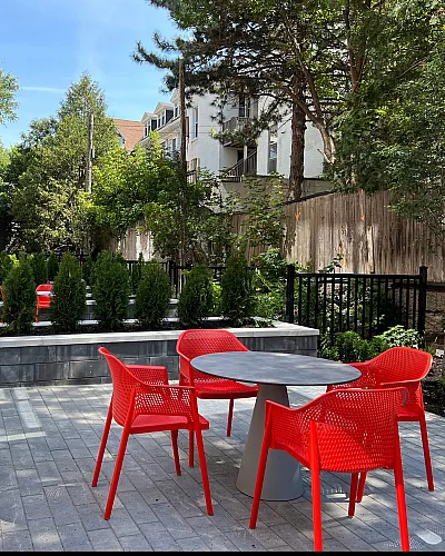 Terrace at student housing ottawa