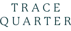 Elegant Trace Quarter logo in dark teal font.