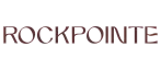Elegant Rockpointe logo in sophisticated brown serif font, symbolizing luxury and style.