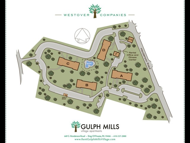 Gulph Mills Village Site Map