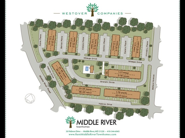 Middle River Site Map