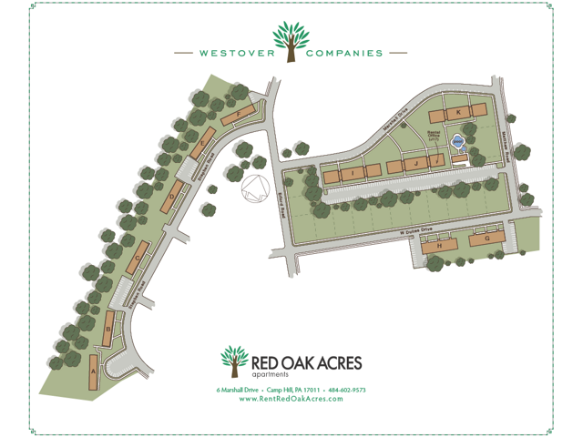 Red Oak Acres Site Map