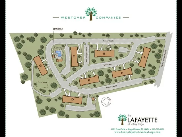Lafayette at Valley Forge Site Map