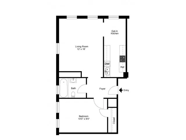One Bedroom Large