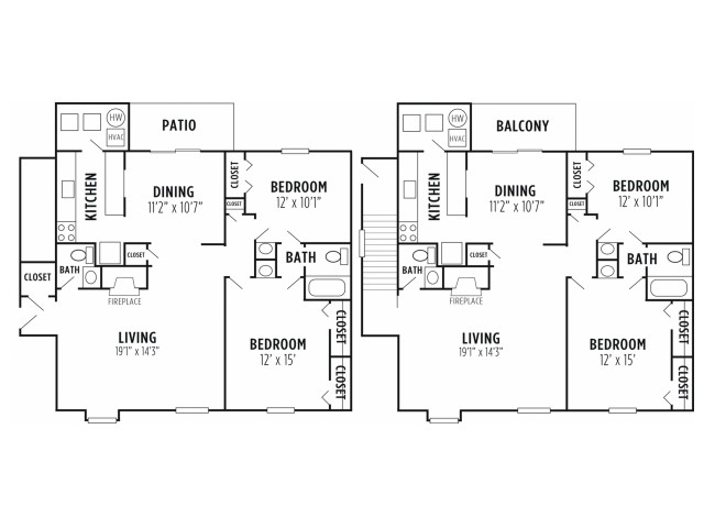 Floor Plan 1 | Apartments In Wyomissing PA | Victoria Crossing Apartments
