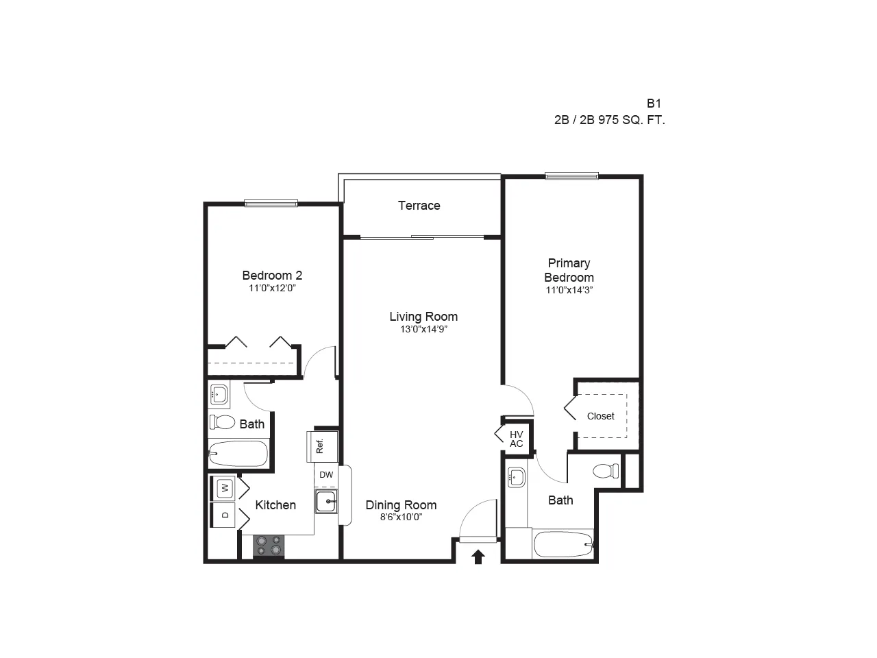 2 bedroom
