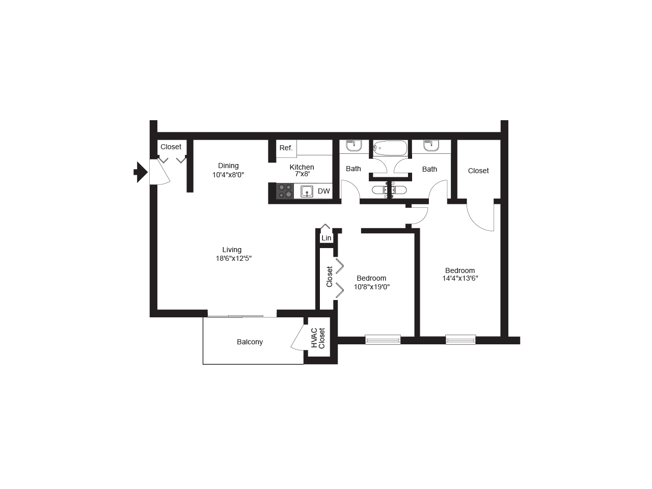 Caln East 2 bedroom