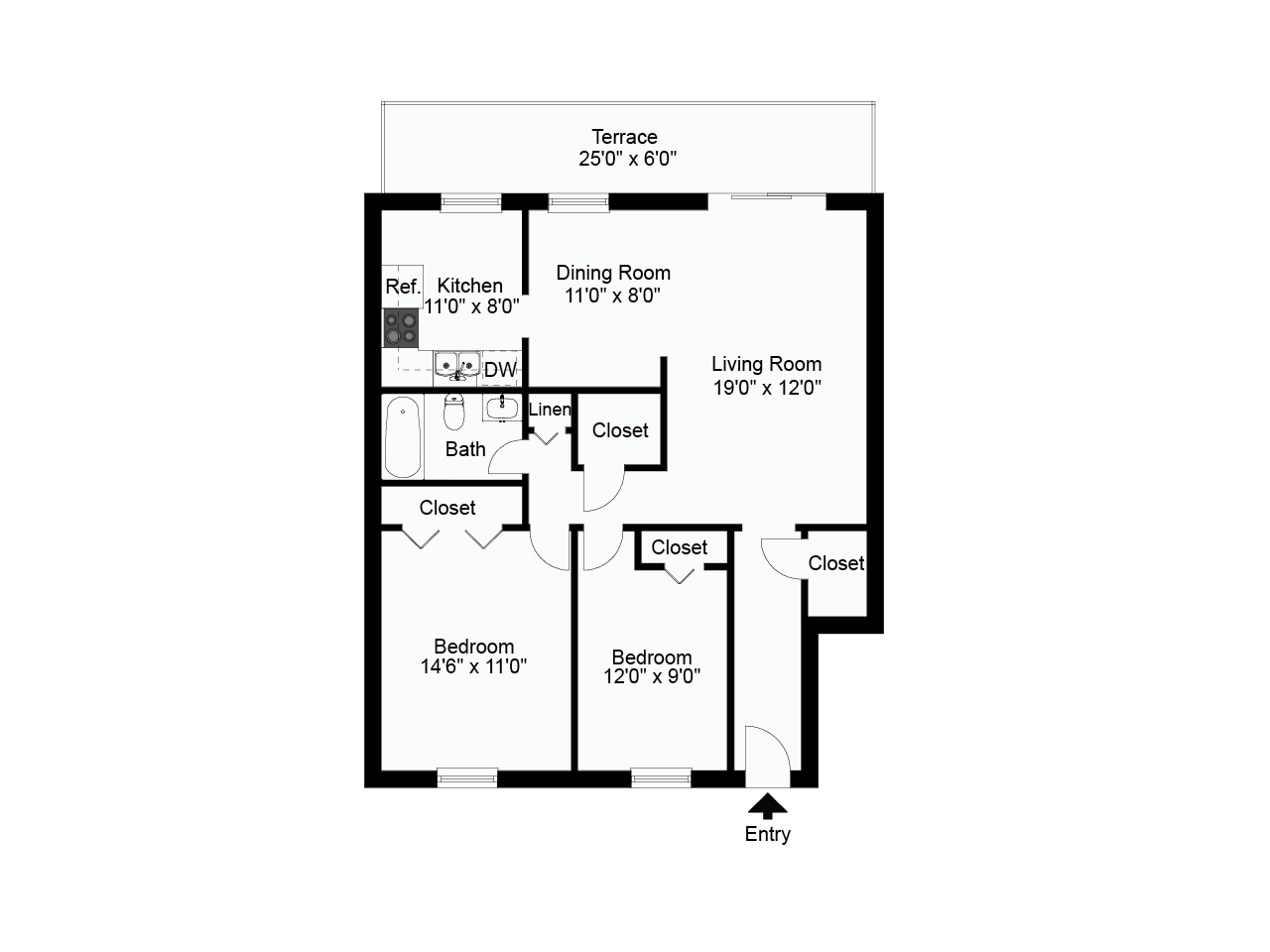 2 bed lower