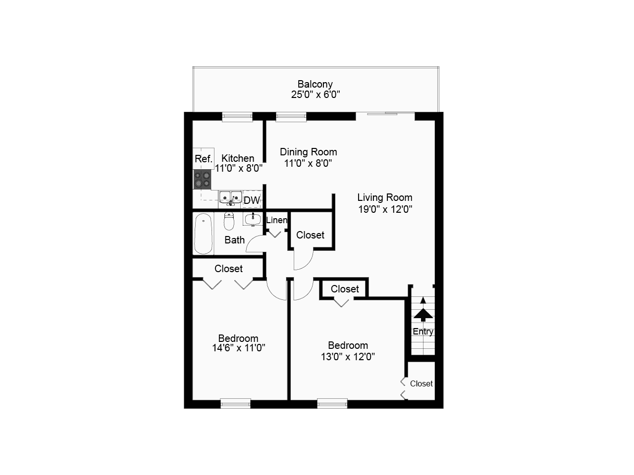 2 bed upper