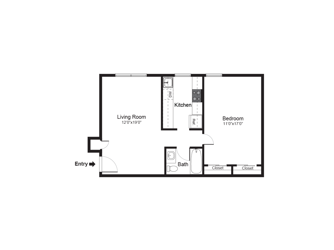 1 bedroom