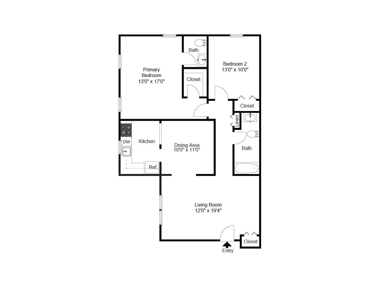 2 Bed
