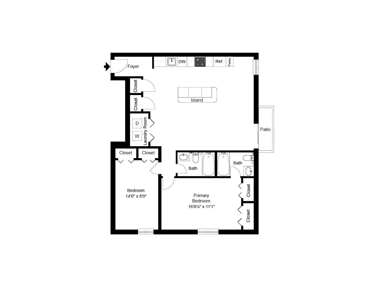 2 bed GK