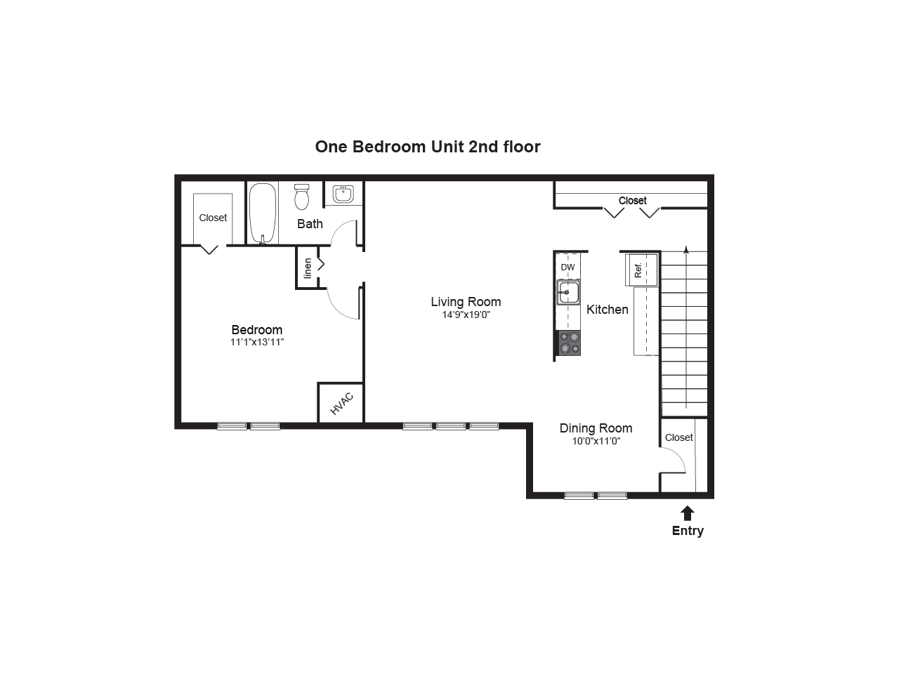 1 bed - 2