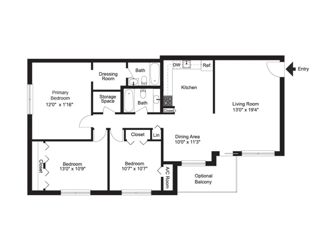 3 bed