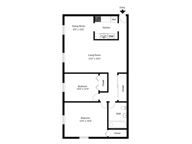 2 bed