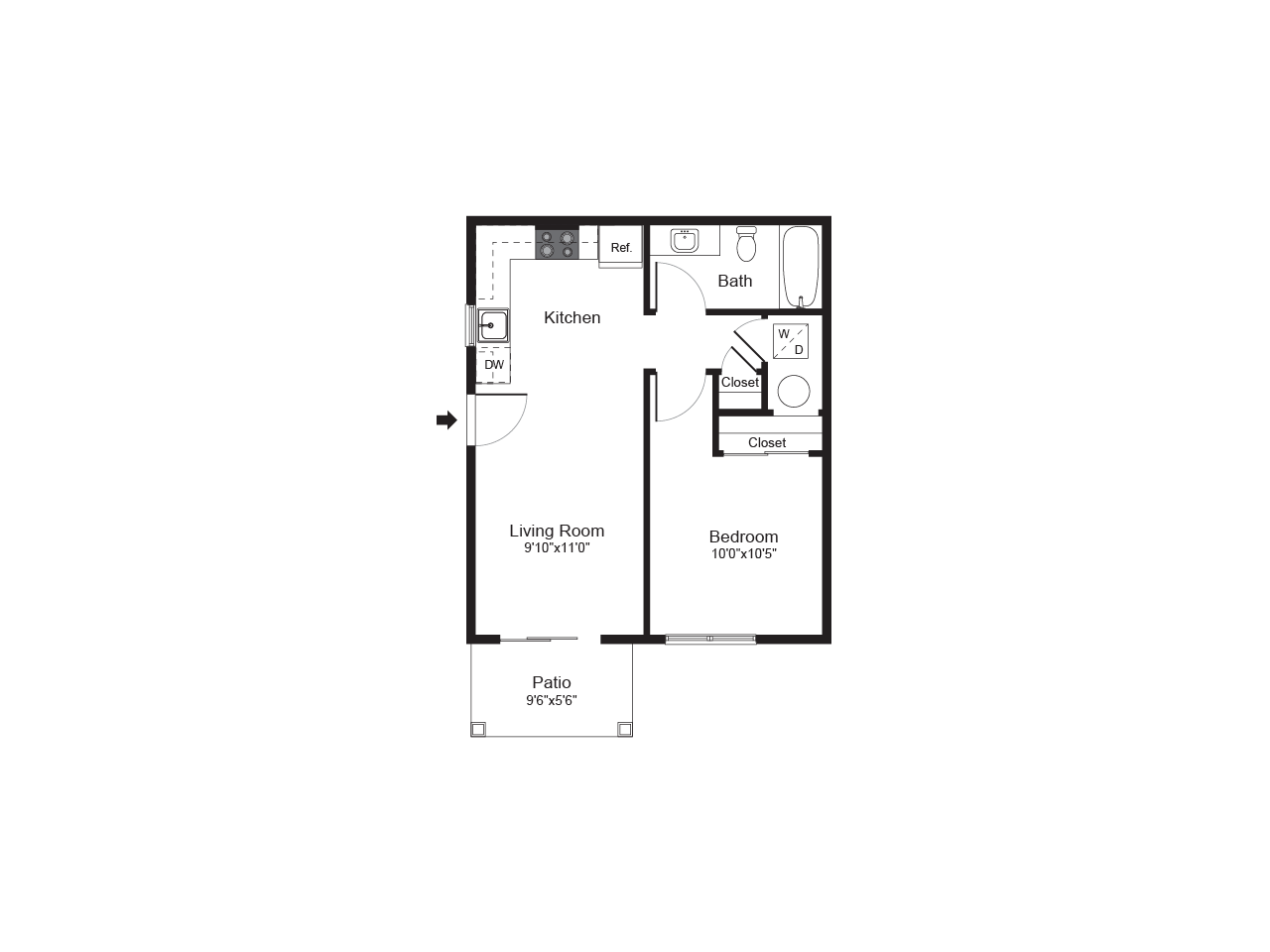 Oaktree One Bedroom Emerald