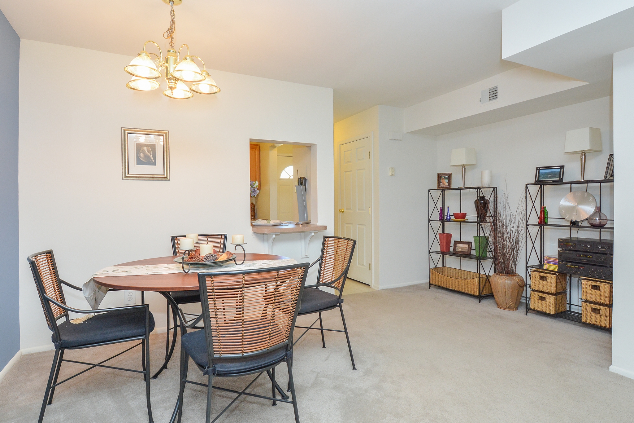 Wyntre Brooke Sample Dining Room with Storage Space | Apartments Near West Chester