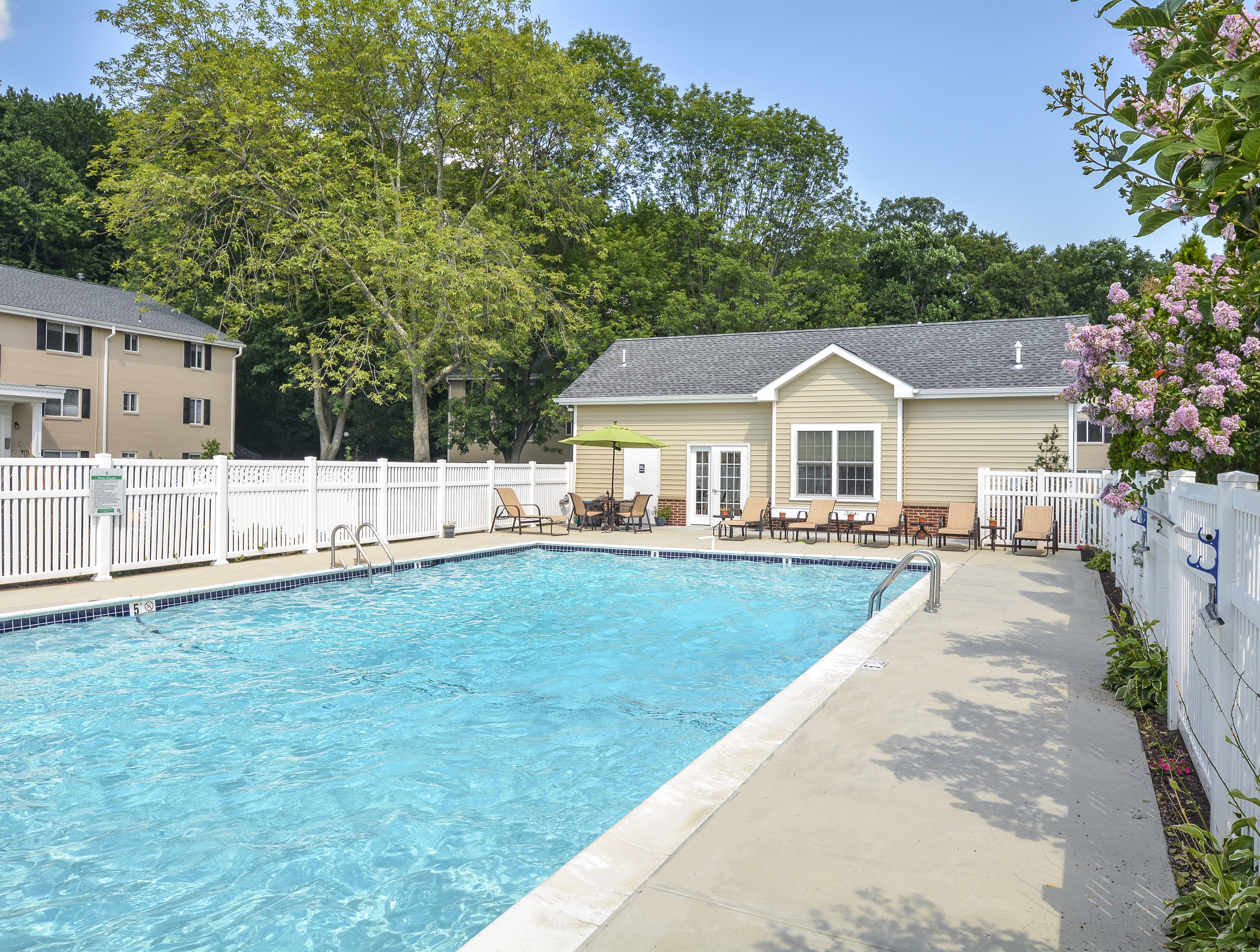 Cedar Tree Village Swimming Pool Right Side View | Apartments Near Wilmington, DE