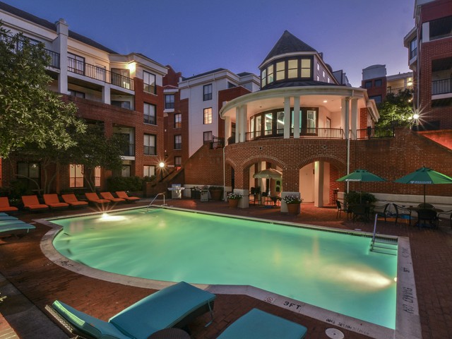Waterloo Place Swimming Pool At Night | Baltimore Apartments For Rent