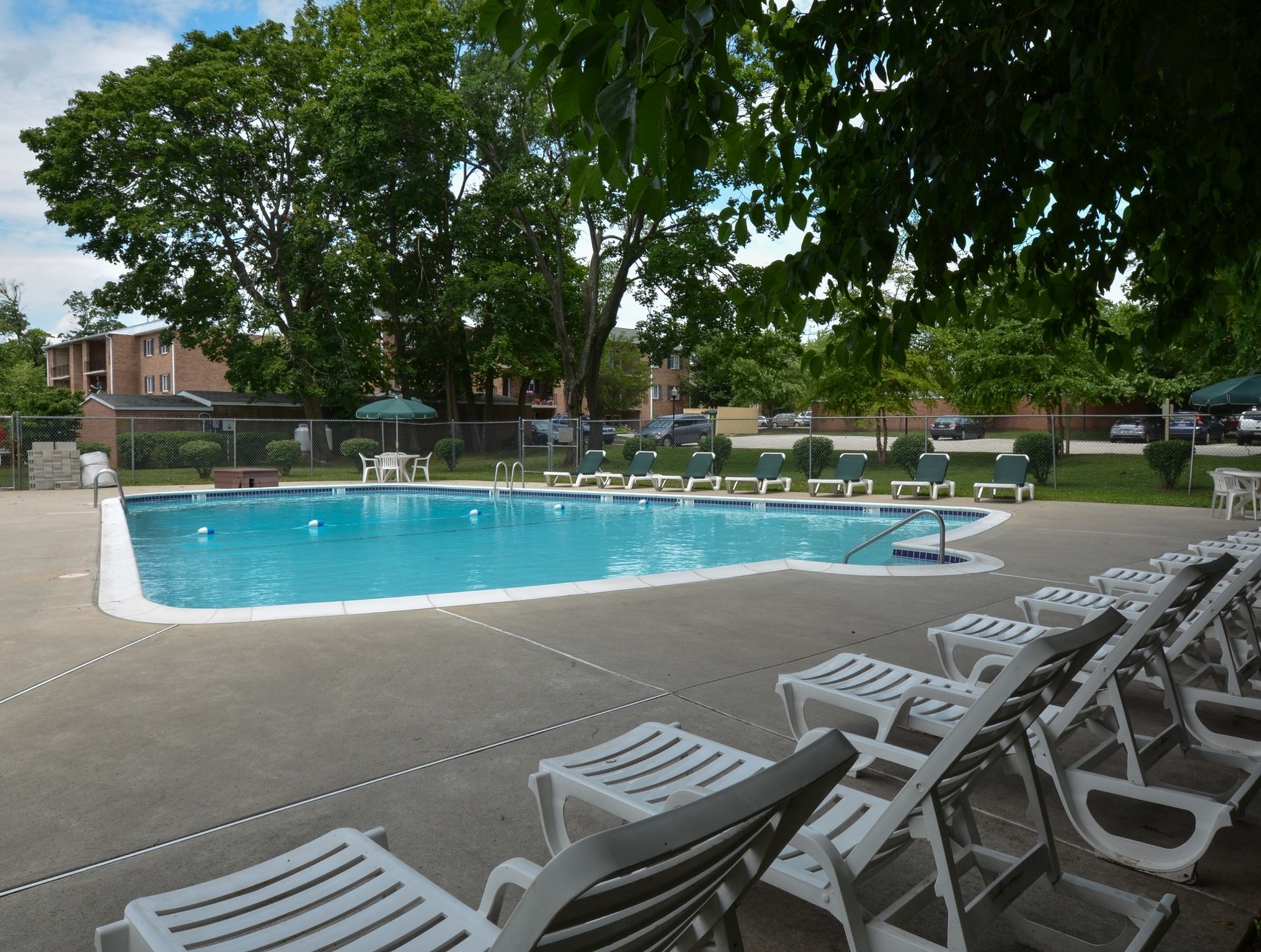 Paoli Place Swimming Pool with Chairs | Paoli PA Apartments