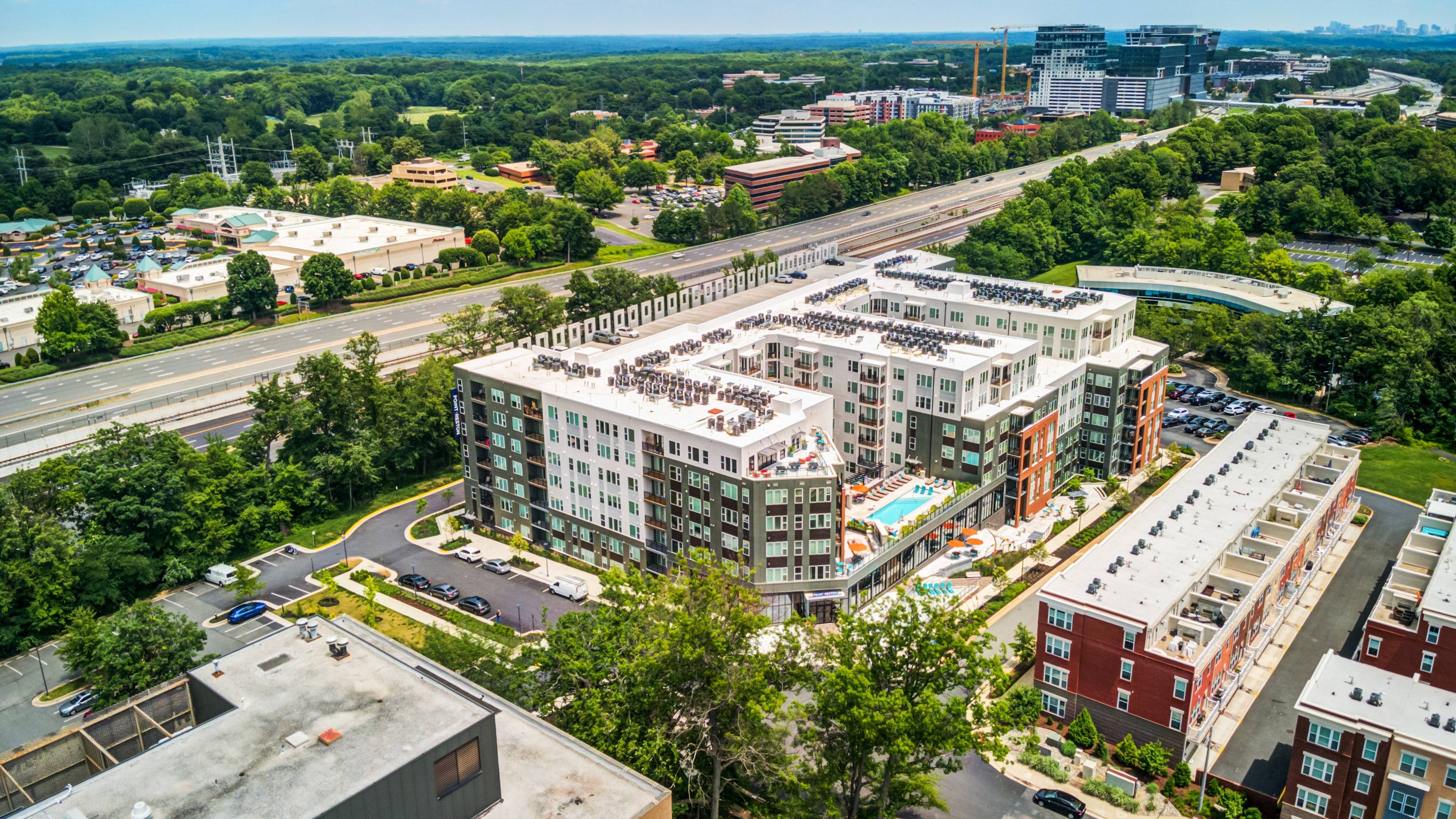 Aerial View of Apartments