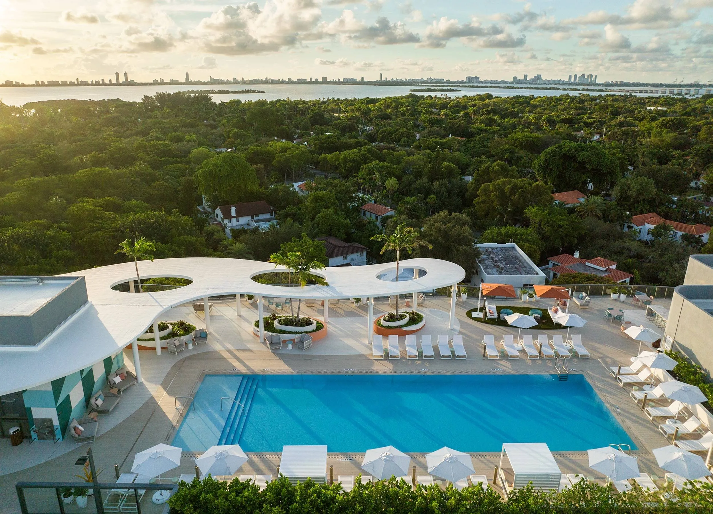 Rooftop pool
