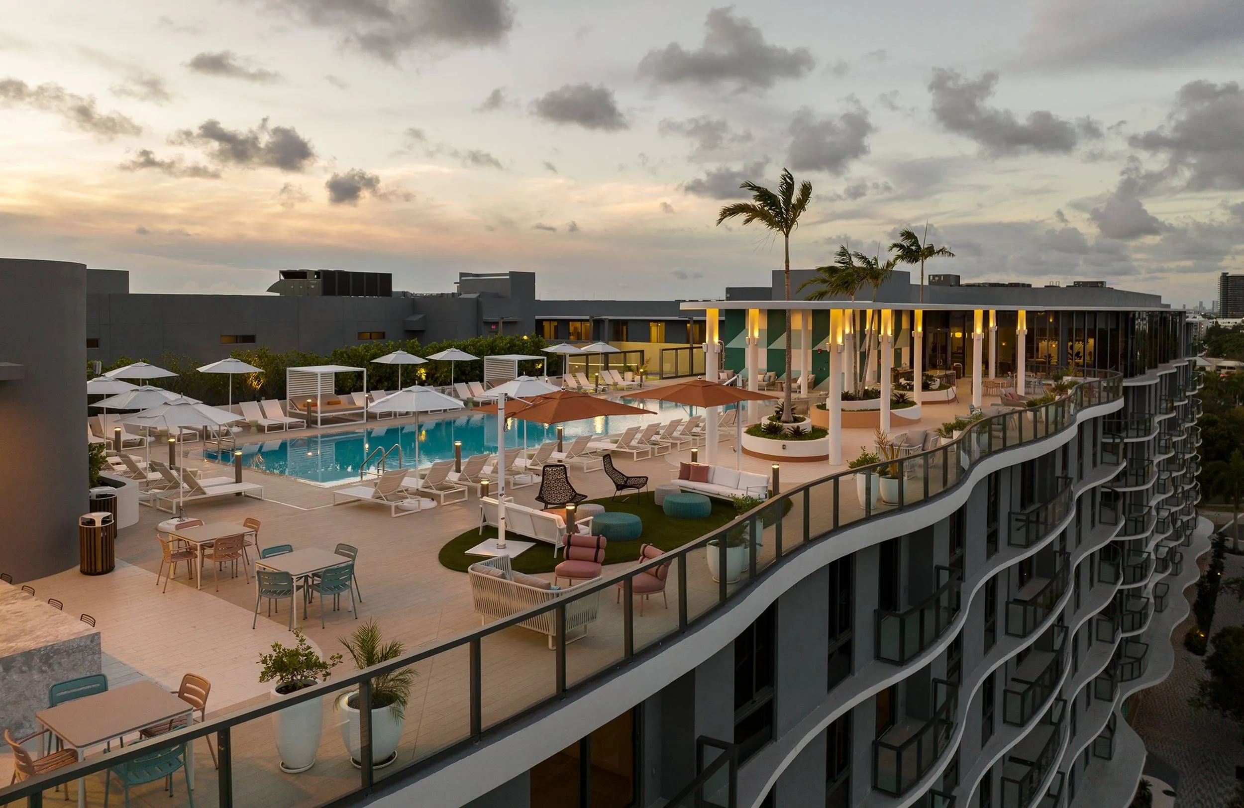 Rooftop pool